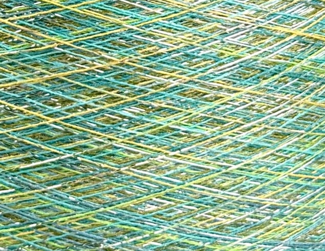 Industria Italiana Filati Art. Drin Six Nm 30 – Fil fantaisie en viscose avec lurex dégradé col. 926